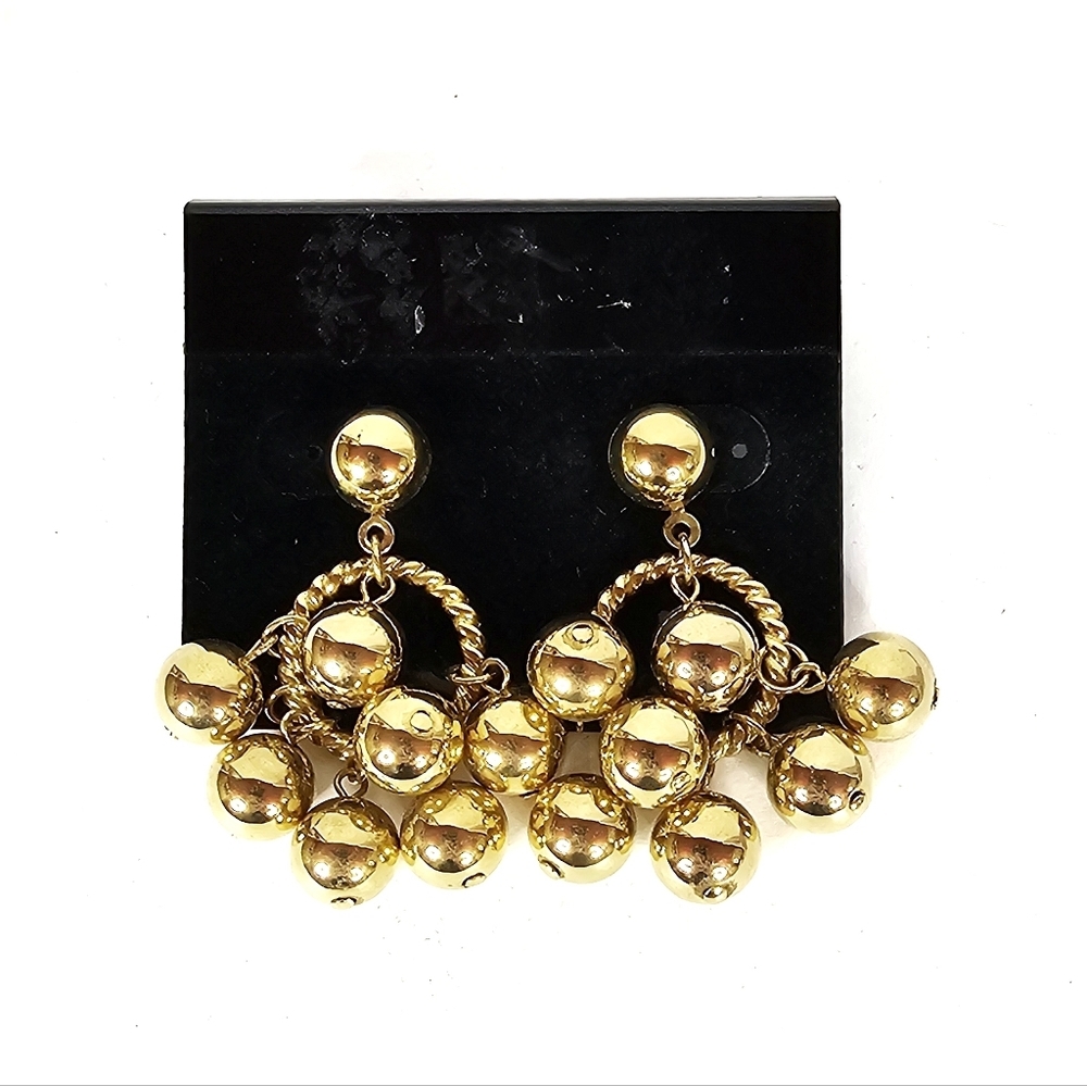 Vintage Gold-tone Drop Earrings